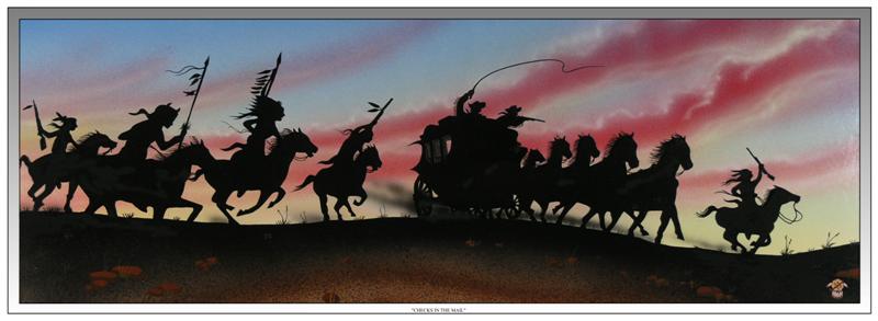 In a deadly race, a stagecoach’s driver and  guard fight for life, hoping to get to the next station with the mail and their lives.  But the Indians may stop the race beforehand by bringing down a lead horse and piling up the coach.